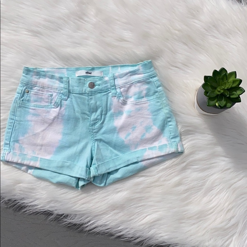 Else pastel tie dyed shorts